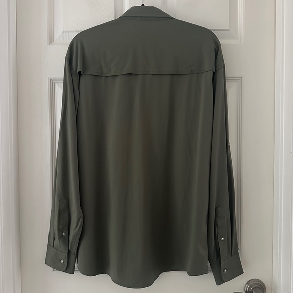 Poncho Outdoors The Gunnison Original Shirt Moss Green Men’s Size Large Regular - Picture 8 of 13